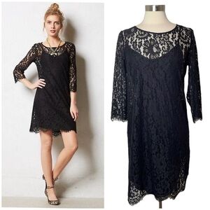 HD IN PARIS Overture Black Lace Dress Size M